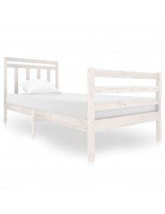 Giroletto Bianco in Legno Massello 90x200 cm 2