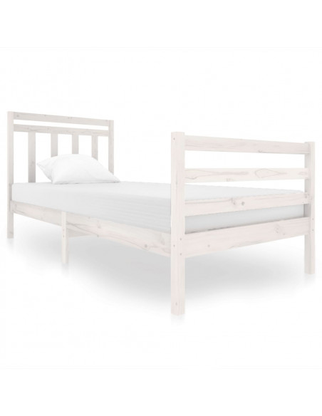 Giroletto Bianco in Legno Massello 90x200 cm