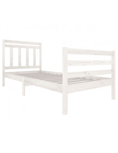 Giroletto Bianco in Legno Massello 90x200 cm