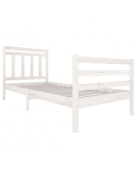 Giroletto Bianco in Legno Massello 90x200 cm