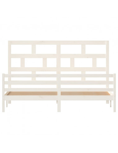 Giroletto Bianco in Legno Massello di Pino 200x200 cm