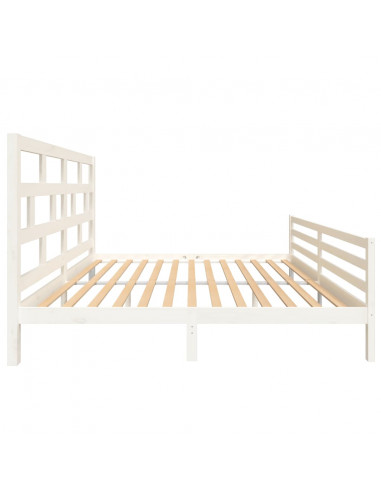 Giroletto Bianco in Legno Massello di Pino 200x200 cm