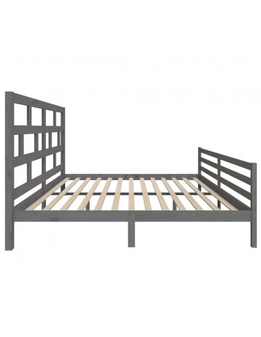 Giroletto Grigio in Legno Massello di Pino 200x200 cm