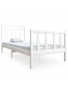 Giroletto Bianco 90x190 cm Single in Legno Massello 2