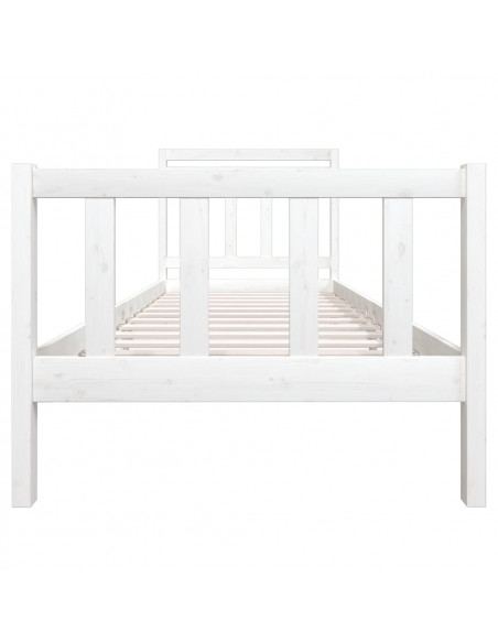 Giroletto Bianco 90x190 cm Single in Legno Massello