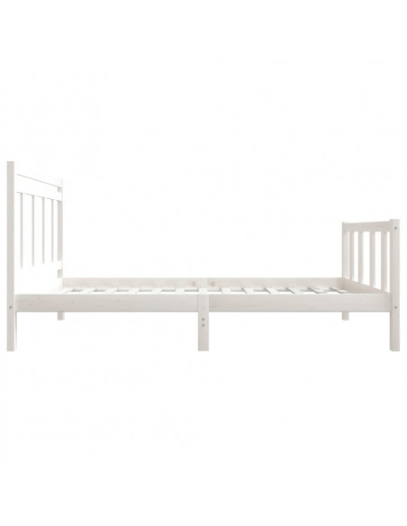 Giroletto Bianco 90x190 cm Single in Legno Massello