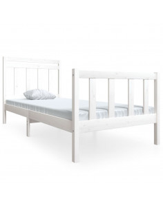 Giroletto Bianco in Legno Massello 90x200 cm 2