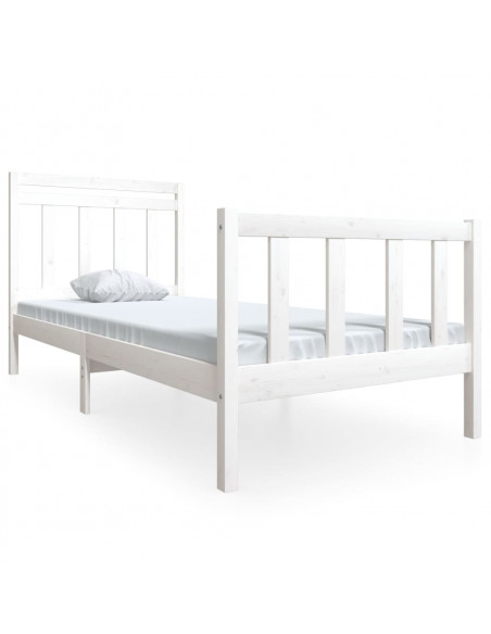 Giroletto Bianco in Legno Massello 90x200 cm
