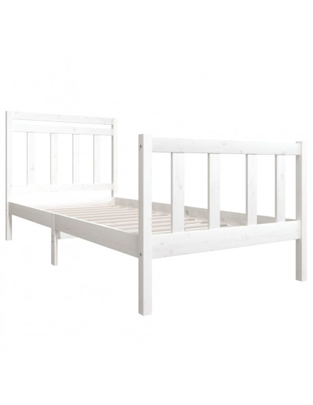 Giroletto Bianco in Legno Massello 90x200 cm