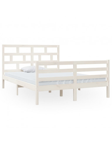 Giroletto Bianco in Legno Massello di Pino 140x200 cm