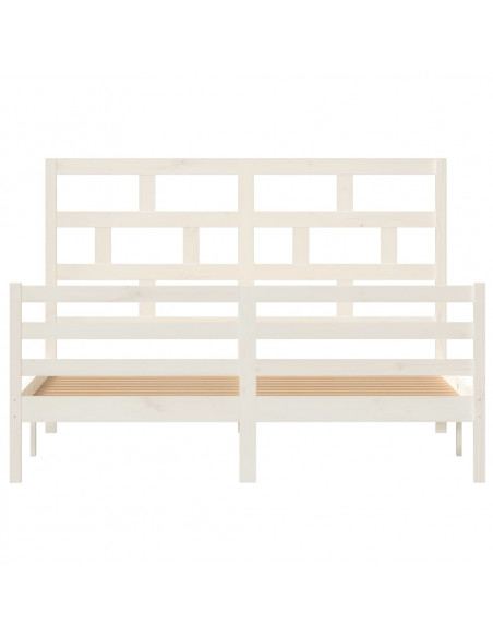 Giroletto Bianco in Legno Massello 150x200 cm King Size