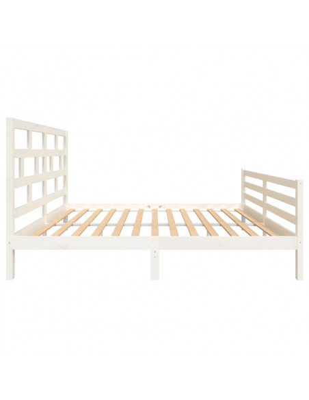 Giroletto Bianco in Legno Massello 150x200 cm King Size