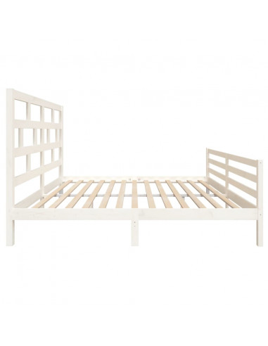 Giroletto Bianco in Legno Massello 180x200 cm Super King