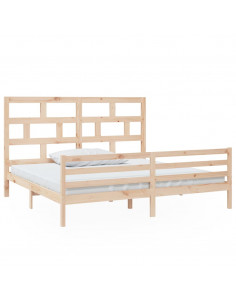 Giroletto in Legno Massello di Pino 200x200 cm 2