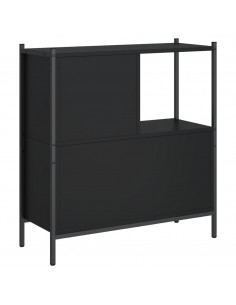 Libreria Nera 72x28x77,5 cm in Legno Multistrato 2