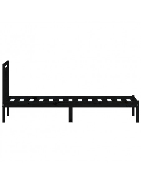 Giroletto Nero 75x190 cm Small Single in Legno Massello