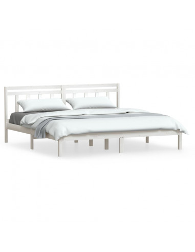 Giroletto Bianco in Legno Massello di Pino 200x200 cm