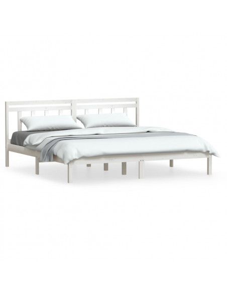 Giroletto Bianco in Legno Massello di Pino 200x200 cm