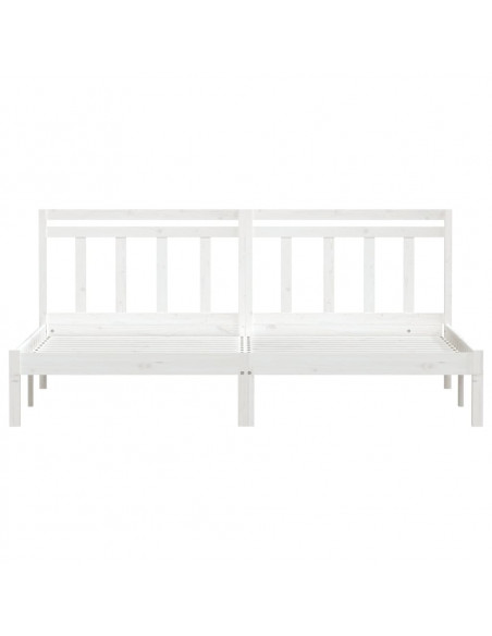 Giroletto Bianco in Legno Massello di Pino 200x200 cm