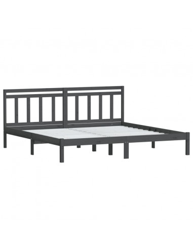 Giroletto Grigio in Legno Massello di Pino 200x200 cm