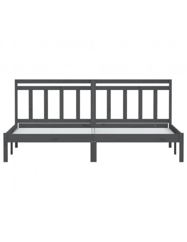 Giroletto Grigio in Legno Massello di Pino 200x200 cm