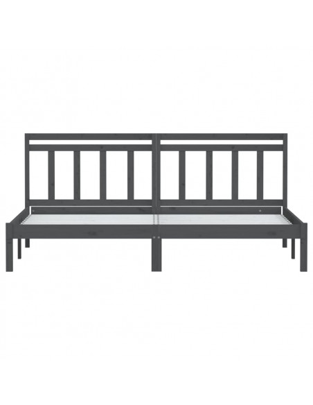 Giroletto Grigio in Legno Massello di Pino 200x200 cm