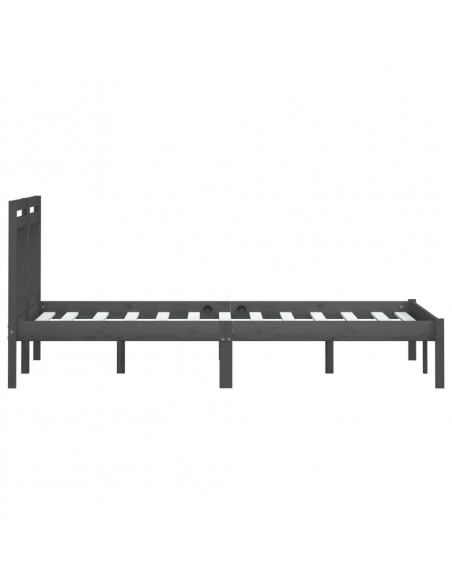 Giroletto Grigio in Legno Massello di Pino 200x200 cm