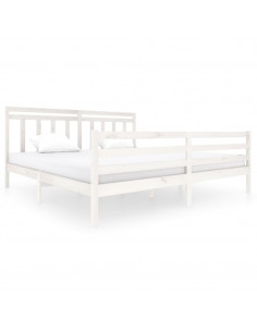 Giroletto Bianco in Legno Massello 200x200 cm 2