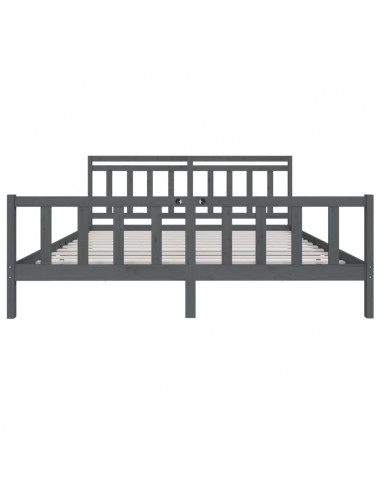 Giroletto Grigio in Legno Massello di Pino 200x200 cm