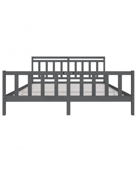 Giroletto Grigio in Legno Massello di Pino 200x200 cm
