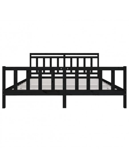 Giroletto Nero in Legno Massello 200x200 cm