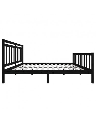 Giroletto Nero in Legno Massello 200x200 cm