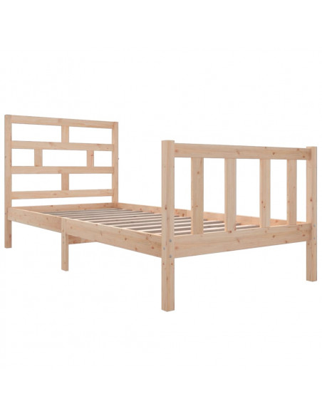 Giroletto in Legno Massello di Pino 90x190 cm Single