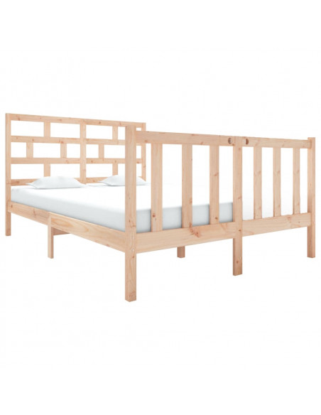 Giroletto in Legno Massello di Pino 120x190cm Small Double