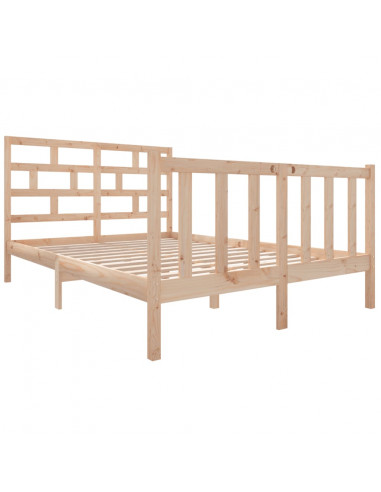 Giroletto in Legno Massello di Pino 120x190cm Small Double