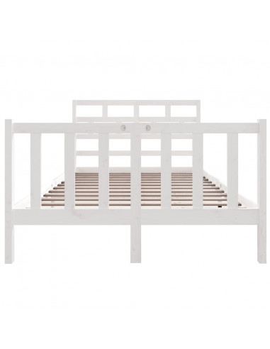 Giroletto Bianco Legno Massello di Pino 120x190cm Small Double