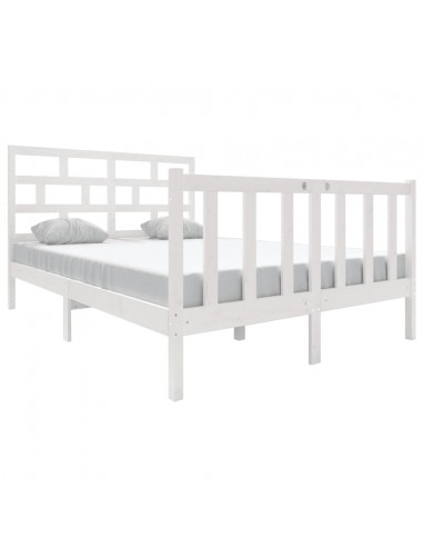 Giroletto Bianco in Legno Massello di Pino 140x190 cm