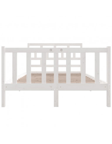 Giroletto Bianco in Legno Massello di Pino 140x190 cm