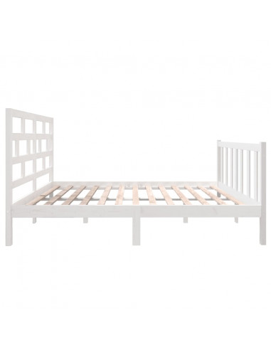 Giroletto Bianco in Legno Massello di Pino 140x190 cm