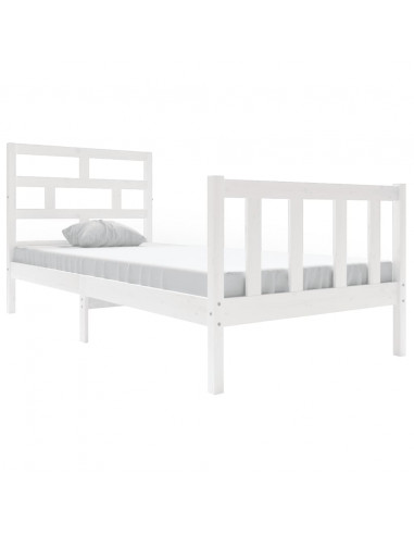 Giroletto Bianco in Legno Massello di Pino 90x200 cm