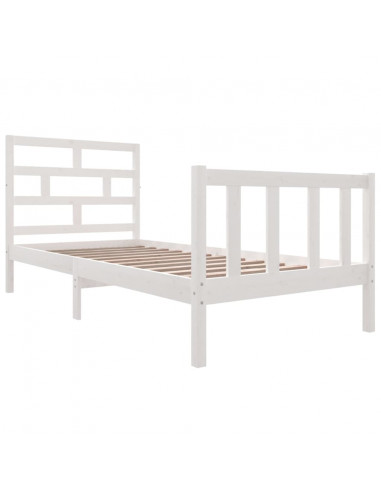 Giroletto Bianco in Legno Massello di Pino 90x200 cm