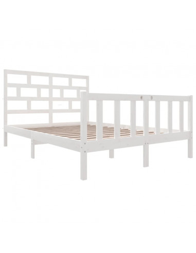 Giroletto Bianco in Legno Massello di Pino 120x200 cm