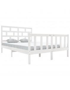 Giroletto Bianco in Legno Massello di Pino 140x200 cm 2