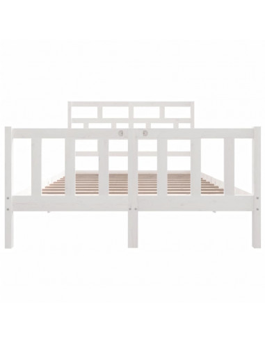 Giroletto Bianco in Legno Massello di Pino 140x200 cm