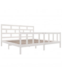 Giroletto Bianco in Legno Massello 180x200 cm Super King 2