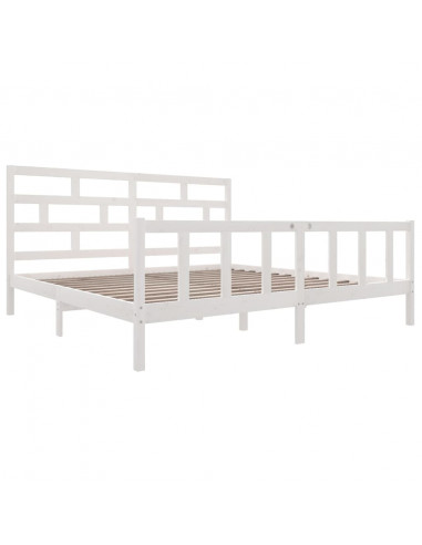 Giroletto Bianco in Legno Massello 180x200 cm Super King