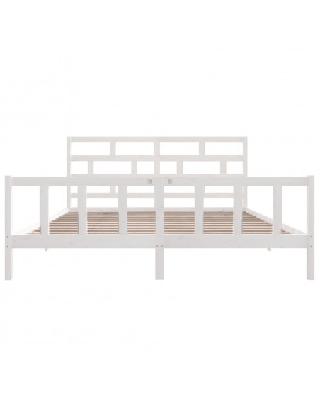 Giroletto Bianco in Legno Massello 180x200 cm Super King