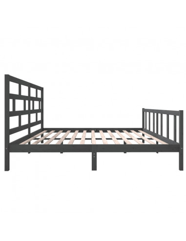 Giroletto Grigio in Legno Massello di Pino 200x200 cm