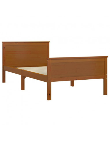 Giroletto Marrone Miele in Legno Massello di Pino 90x200 cm