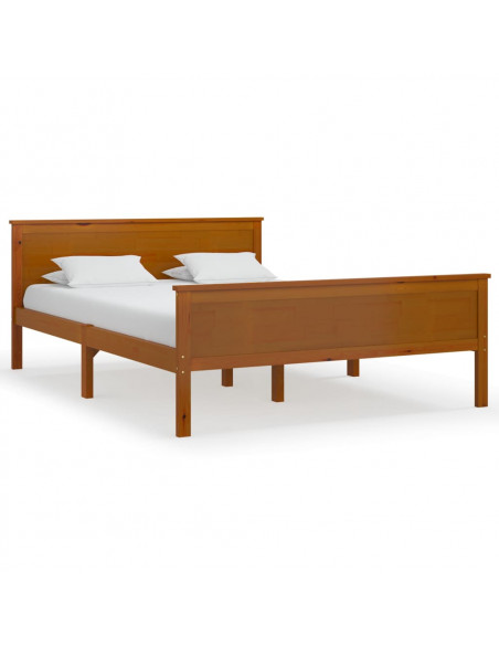 Giroletto Marrone Miele in Legno Massello di Pino 140x200 cm